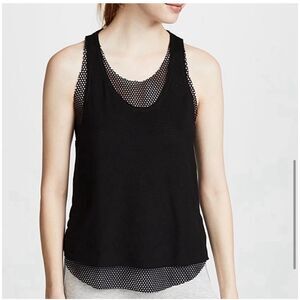 Koral Villa Mesh Racerback Tank Size Medium Black